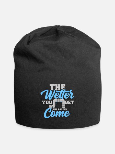 Klempner Sanitär Rohr Installateur Witz Geschenk - Jersey-Beanie - Schwarz