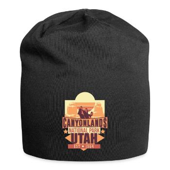 Canyonlands National Park Utah Est 1964 - Jersey Beanie - black - Front