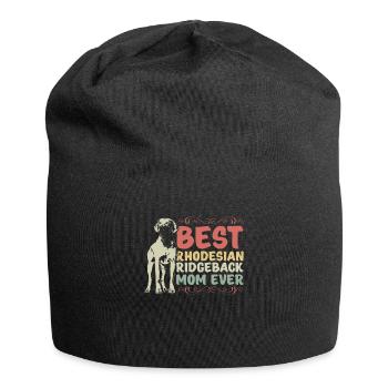 Rhodesian Ridgeback Mom Geschenkidee - Jersey-Beanie - Schwarz - Vorne