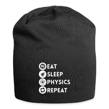 Physik Physiker - Jersey-Beanie - Schwarz - Vorne