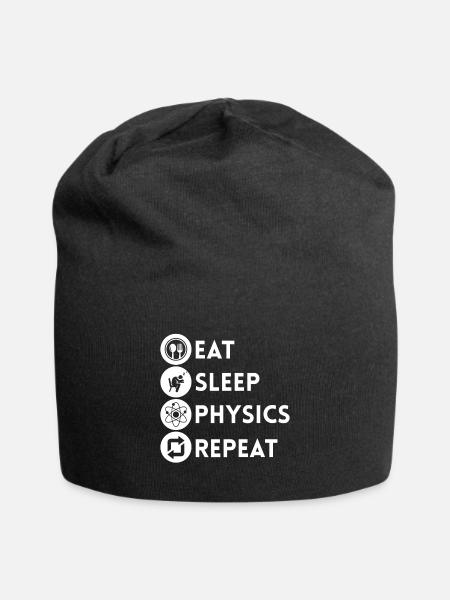 Physik Physiker - Jersey-Beanie - Schwarz