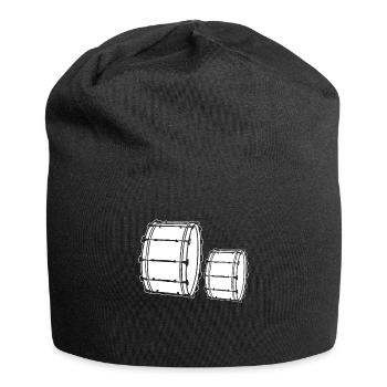 Bass Drum Shirts - Jersey-Beanie - Schwarz - Vorne