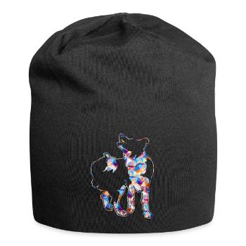 Border Collie Shirts - Jersey Beanie - black - Front