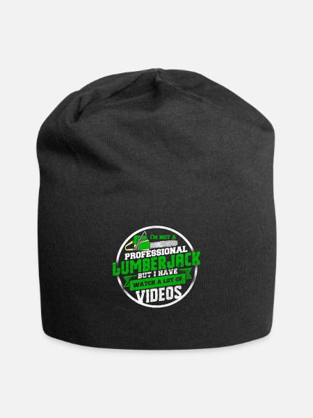 Holzfäller - Jersey-Beanie - Schwarz