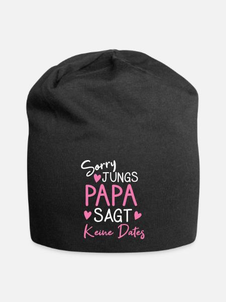 Sorry Jungs Papa Sagt Kein Dates Tochter Vater - Jersey-Beanie - Schwarz