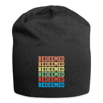 Redeemed - Christian Quotes - Jersey Beanie - black - Front