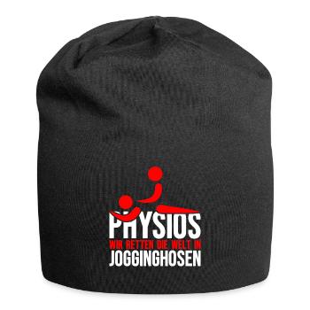 Physio Physiotherapie Geschenk Therapeut - Jersey-Beanie - Schwarz - Vorne