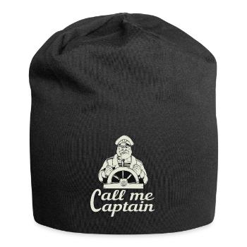 Call Me Captain design for a captain - Jersey Beanie - black - Front