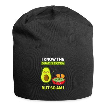 Guacamole Guac Avocado Dip Vegan - Jersey Beanie - black - Front