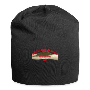 Sächsiche Schweiz - Lilienstein - Jersey-Beanie - Schwarz - Vorne