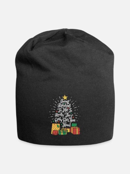 Weihnachten Familie Familienmitglied Geschenk - Jersey-Beanie - Schwarz