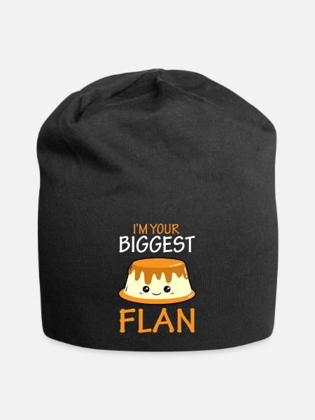 Je suis ton plus gros flan - gâteau au dessert - Bonnet en jersey - noir