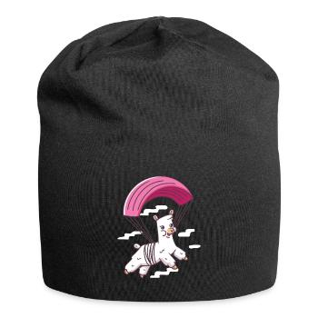 Saut en parachute alpaga - Alpaca Skydive - Bonnet en jersey - noir - Devant