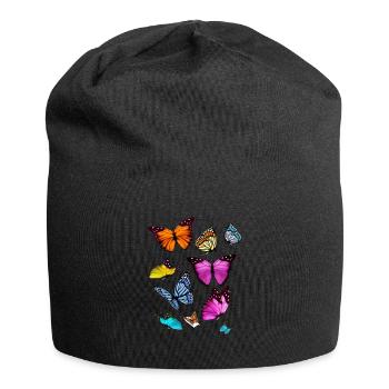 Espèce de papillon Insecte papillon - Bonnet en jersey - noir - Devant