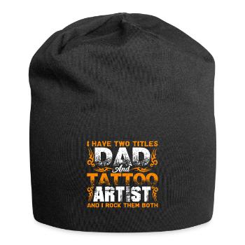 Tattoo Artist Dad And Tattoo Artist - Jersey Beanie - black - Front