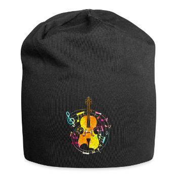 violin - Jersey Beanie - black - Front