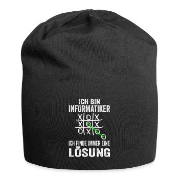 Informatiker Softwareentwickler Informatik Lustige - Jersey-Beanie - Schwarz - Vorne