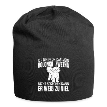Mein Bolonka Zwetna Hund Weiß Zu Viel - Jersey-Beanie - Schwarz - Vorne