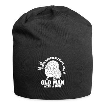 Bogenschießen Bogenschütze Pfeil & Bogen - Jersey-Beanie - Schwarz - Vorne
