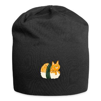 Sushi Chats TShirt Kawaii Chatons idée cadeau - Bonnet en jersey - noir - Devant