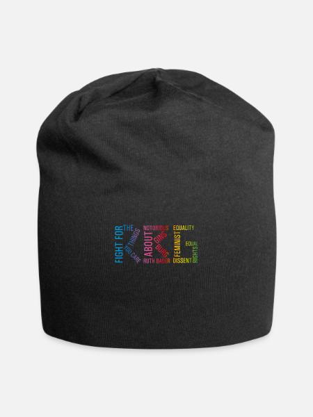 Notorious RBG Ruth Bader Ginsburg Political Femini - Jersey-Beanie - Schwarz