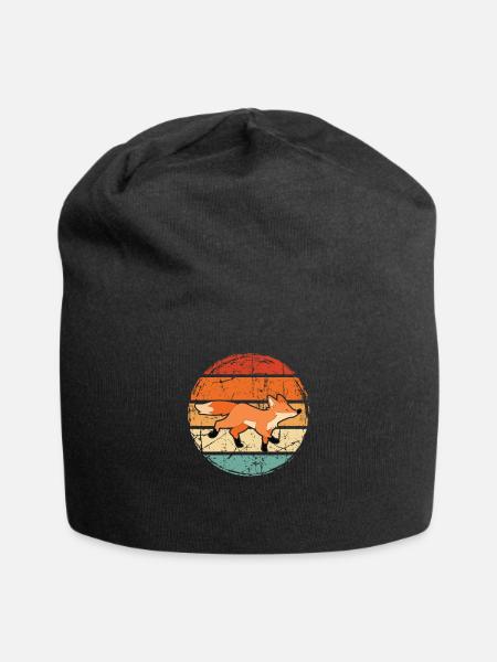 Fuchs - Jersey-Beanie - Schwarz