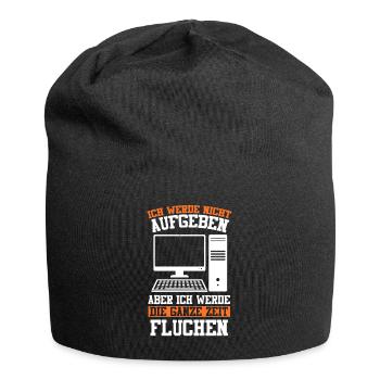 Admin Softwareentwickler Informatik Lustige Sprüch - Jersey-Beanie - Schwarz - Vorne