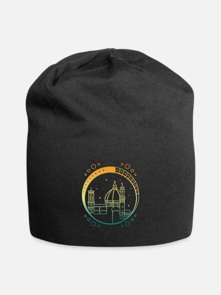 Florenz - Jersey-Beanie - Schwarz