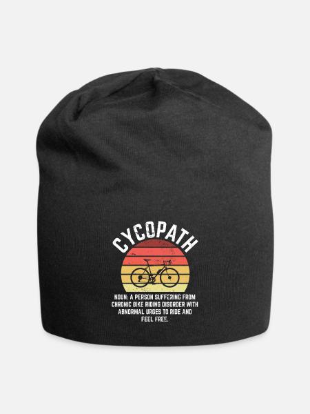 Cycopath Funny Cycling and Bicycle Riders Bike - Jersey Beanie - black