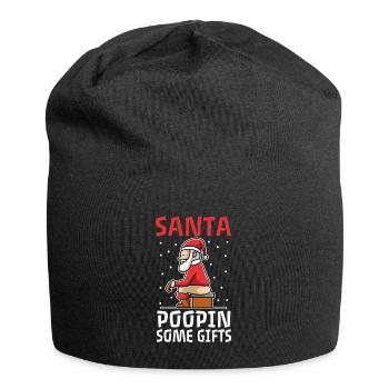 Der Weihnachtsmann in zivil - Jersey-Beanie - Schwarz - Vorne