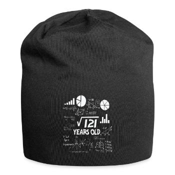 11th birthday math - Jersey Beanie - black - Front