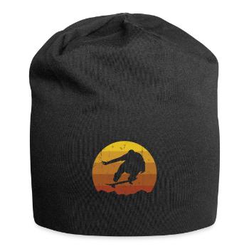 Skateboard skateboarder skateboard skating - Jersey Beanie - black - Front