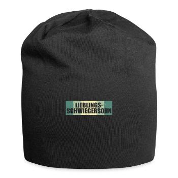 Lieblings Schwiegersohn Geschenkidee - Jersey-Beanie - Schwarz - Vorne