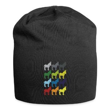 Neon Pop Art Retro Mulet Mulet Idée cadeau - Bonnet en jersey - noir - Devant