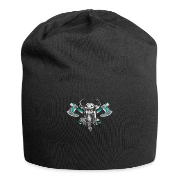Wikinger - Jersey-Beanie - Schwarz - Vorne