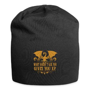 Tabletop RPG Suchti XP Drache Kerker Geschenke - Jersey-Beanie - Schwarz - Vorne