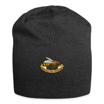 Imker Bienenzüchter Bienenfreund Rettet die Bienen - Jersey-Beanie - Anthrazit - Vorne