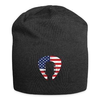 guitar - Jersey Beanie - charcoal grey - Front