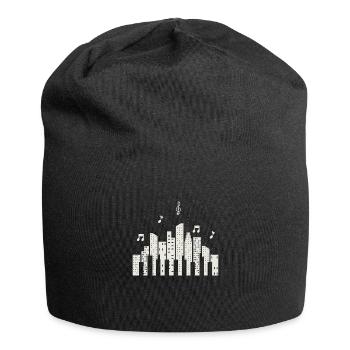 Musique pour piano Musique classique - Bonnet en jersey - noir - Devant