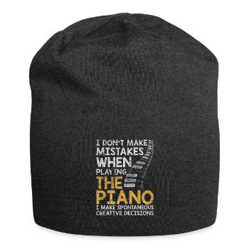 piano - Jersey Beanie - charcoal grey - Front