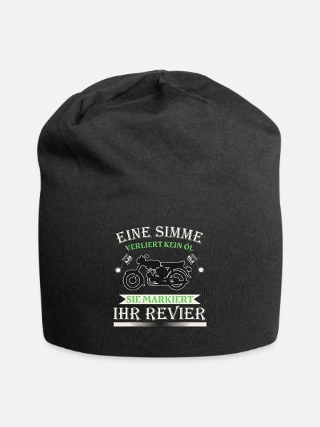 Simson DDR Moped Simson fan s51 ddr design - Jersey-Beanie - Schwarz