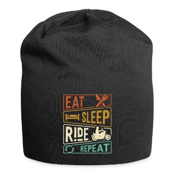 Eat Sleep Ride Repeat Motorcycle - Jersey Beanie - black - Front