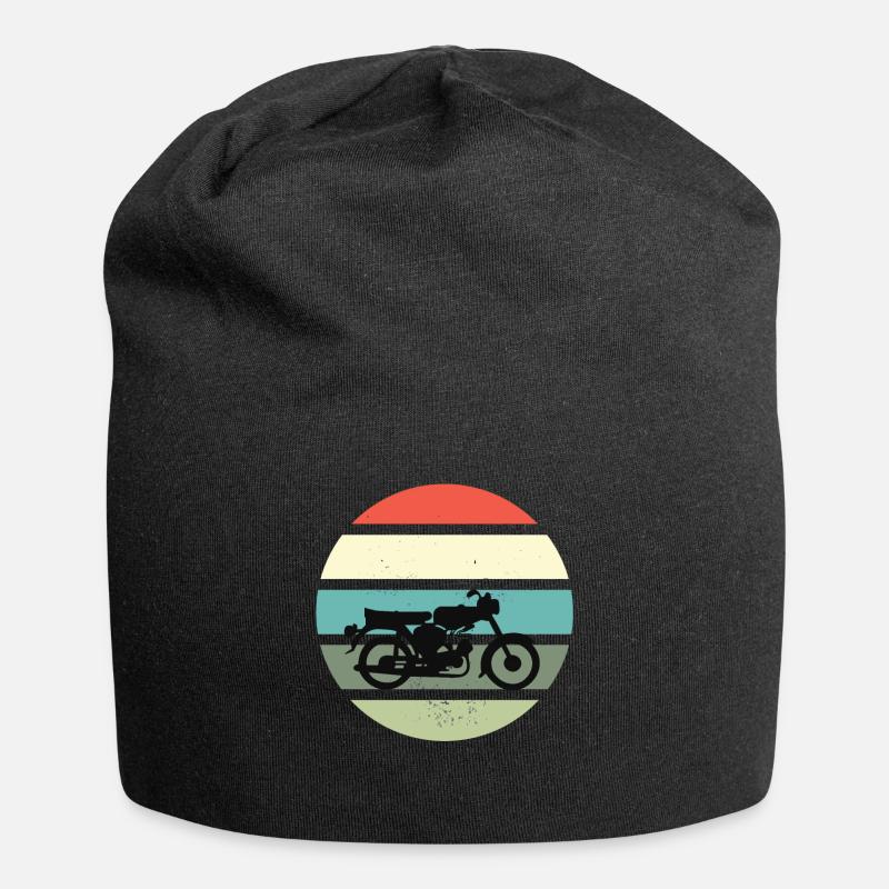 Simson fan Retro s51 ddr moped design - Jersey-Beanie - Schwarz