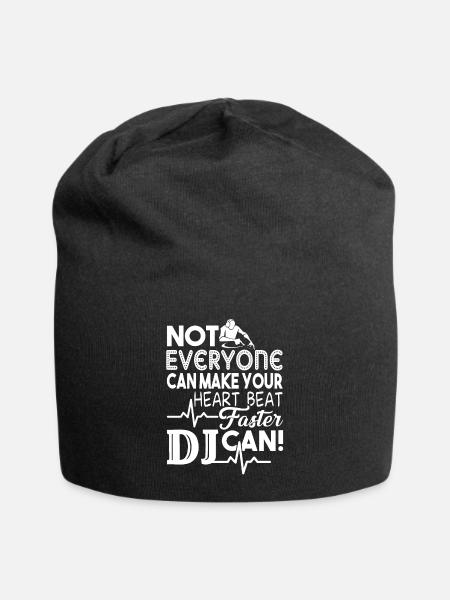 DJ Makes Heart Beat Faster - Jersey Beanie - black