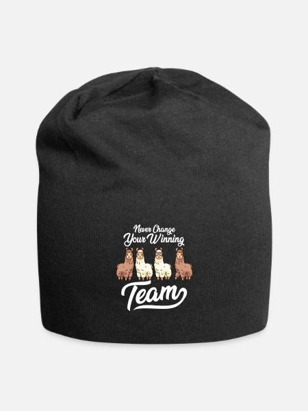 Alpaca Alpaca Alpaca Alpaca Team - Jersey Beanie - black