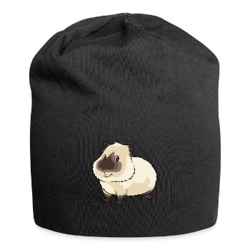 Mignon propriétaire de cochon d'Inde de l'Himalaya et - Bonnet en jersey - noir - Devant