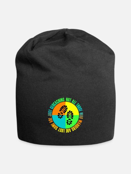 Schnitzeljagd mit Gps Geocaching Geschenk Freunde - Jersey-Beanie - Schwarz
