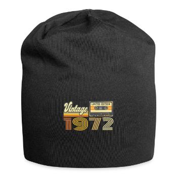 Vintage 1972 Kassette Mixtape - 48. Geburtstag - Jersey-Beanie - Schwarz - Vorne