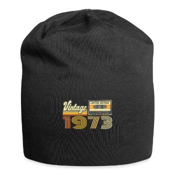 Vintage 1973 Kassette Mixtape - 47. Geburtstag - Jersey-Beanie - Schwarz - Vorne