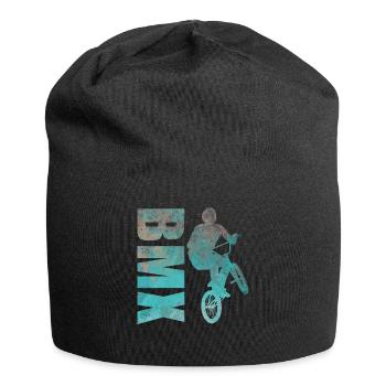 BMX Bike Freestyle Sport Geschenkidee - Jersey-Beanie - Schwarz - Vorne